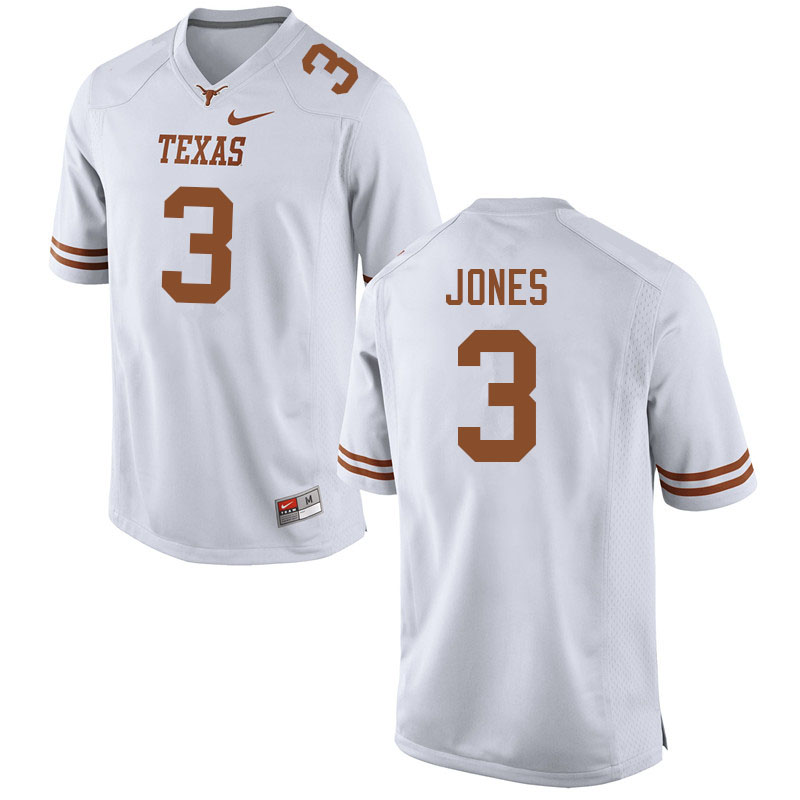 Men #3 Jacoby Jones Texas Longhorns College Football Jerseys Sale-White